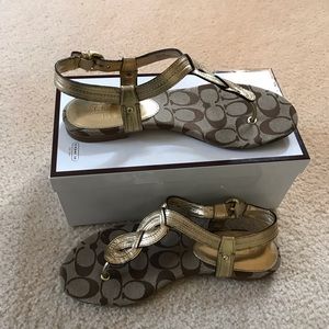 Coach Metallic Rebeckha Sandal